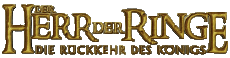 Multimedia Películas Internacional El Señor de los Anillos El Retorno del Rey Logotipo Alemán 
