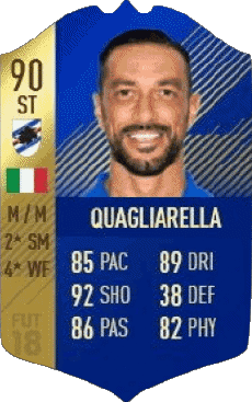 Multimedia Vídeo Juegos F I F A - Jugadores  cartas Italia Fabio Quagliarella 