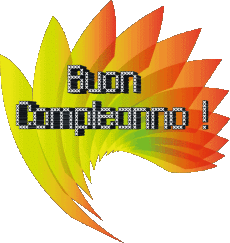 Mensajes Italiano Buon Compleanno Astratto - Geometrico Fondo transparente 005 