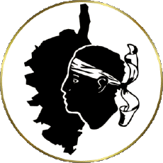 Bandiere Francia Regioni Corsica Tondo 