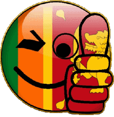 Flags Asia Sri Lanka Smiley - OK 