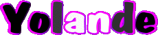 Vorname WEIBLICH - Frankreich Y Yolande 