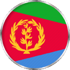 Flags Africa Eritrea Round 
