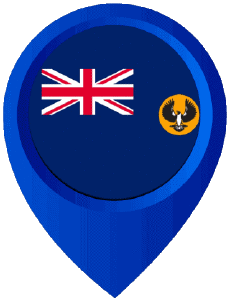 Drapeaux Océanie Australie South Australia Epingle de Localisation 
