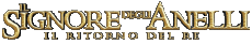 Multimedia Film Internazionale Il Signore degli Anelli Il Ritorno del Re Logo Italiano 