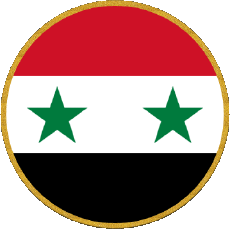 Flags Asia Syria Round 