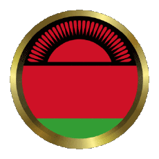 Fahnen Afrika Malawi Rund - Ringe 