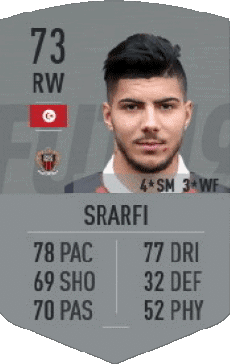 Multimedia Vídeo Juegos F I F A - Jugadores  cartas Túnez Bassem Srarfi 