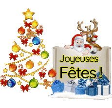 Mensajes Francés Joyeuses Fêtes (Noël) Serie 23 