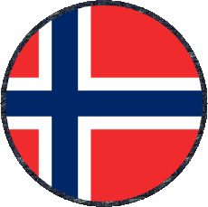 Flags Europe Norway Round 