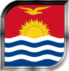 Flags Oceania Kiribati Square 