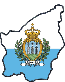 Banderas Europa San Marino Mapa 