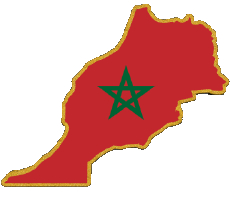 Flags Africa Morocco Map 