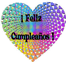 Mensajes Español Feliz Cumpleaños Corazón 012 