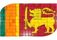 Drapeaux Asie Sri Lanka Rectangle 