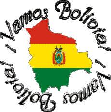 Messagi Spagnolo Vamos Bolivia Bandera 