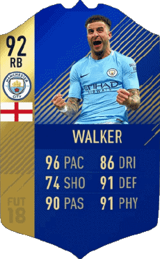Multi Média Jeux Vidéo F I F A - Joueurs Cartes Angleterre Kyle Walker 