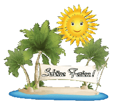 Mensajes Alemán Schöne Ferien Fondo transparente 21 