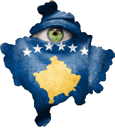 Drapeaux Europe Kosovo Carte 