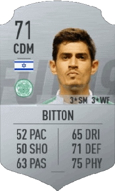 Multimedia Videogiochi F I F A - Giocatori carte Israele Nir Bitton 