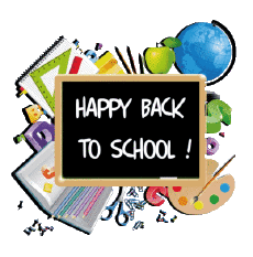 Nachrichten Englisch Happy Back to School Transparenter Hintergrund 002 