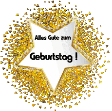 Nachrichten Deutsche Alles Gute zum Geburtstag Luftballons - Konfetti 011 