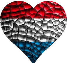 Flags Europe Luxembourg Heart 