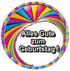 Nachrichten Deutsche Alles Gute zum Geburtstag Zusammenfassung - geometrisch Transparenter Hintergrund 001 