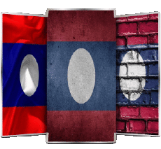 Bandiere Asia Laos Forma 02 