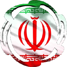 Drapeaux Asie Iran Forme 01 