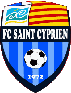 Sports FootBall Club France Logo Occitanie 66 - Pyrénées-Orientales FC St Cyprien 