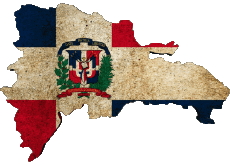 Banderas América República Dominicana Mapa 