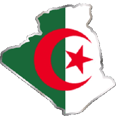 Banderas África Argelia Argelia 