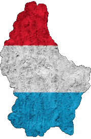 Fahnen Europa Luxemburg Karte 