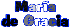 Nombre FEMENINO - España M Compuesto María de Gracia 