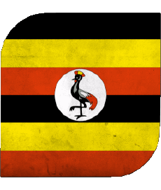Fahnen Afrika Uganda Platz 