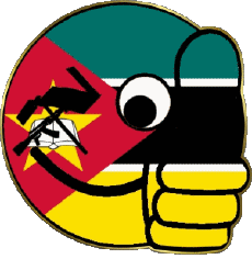 Bandiere Africa Mozambico Faccina - OK 