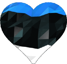 Fahnen Europa Estland Herz 