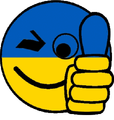 Drapeaux Europe Ukraine Smiley - OK 