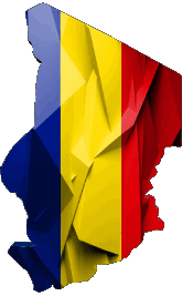 Flags Africa Chad Map 