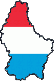 Fahnen Europa Luxemburg Karte 