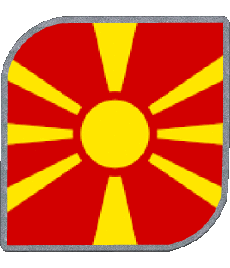 Bandiere Europa Macedonia Quadrato 