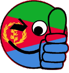 Fahnen Afrika Eritrea Smiley - OK 