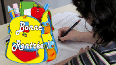 Messages French Bonne Rentrée Animated Background 005 