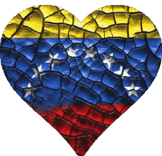 Bandiere America Venezuela Cuore 