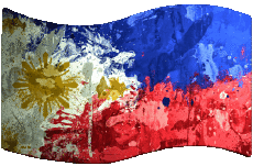 Banderas Asia Filipinas Rectángulo 