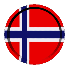 Fahnen Europa Norwegen Round - Rings 
