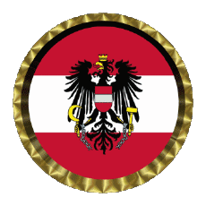 Bandiere Europa Austria Rotondo - Anelli 