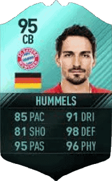 Multimedia Videospiele F I F A - Karten Spieler Deutschland Mats Hummels 