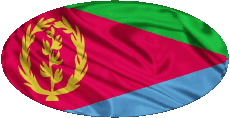 Flags Africa Eritrea Oval 01 